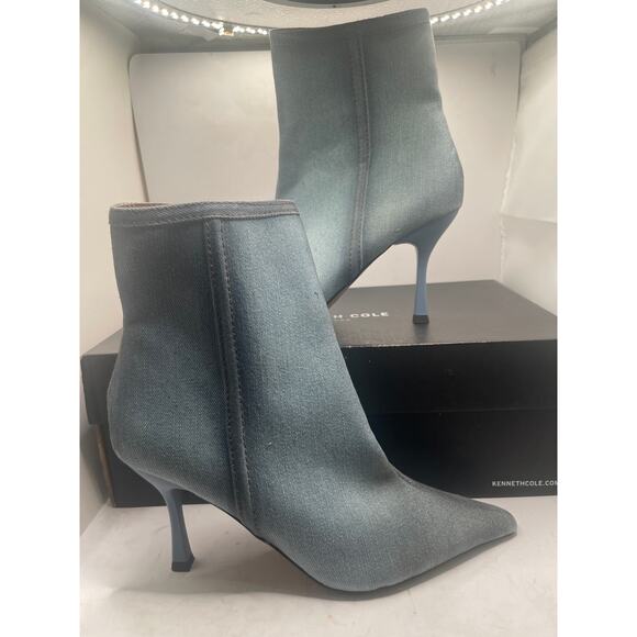 STEVE MADDEN Womens Blue Denim Brecken Pointed Toe Stiletto Booties 8 M - Picture 10 of 10